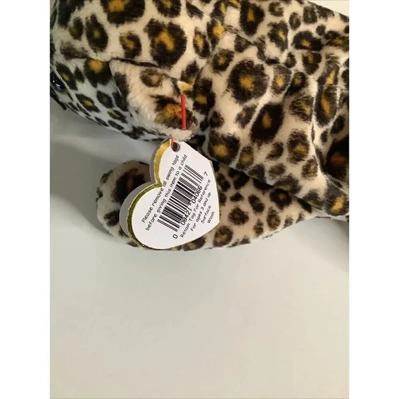 Ty Beanie Babies Freckles the Spotted Leopard Plush Toy -RARE - Picture 9 of 15